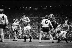 English League Division One match at Old Trafford. Manchester United 3 v Wolverhampton English League Division One match at Old Trafford. Manchester United 3 v Wolverhampton