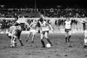 English League Division One match Stoke City 1 v Everton 1 January 1984 English League Division One match Stoke City 1 v Everton 1 January 1984