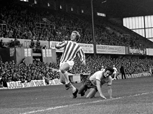 English League Division match Stoke City v Arsenal Stoke forward is fouled by English League Division match Stoke City v Arsenal Stoke forward is fouled by