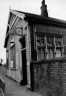 Images Dated 10th July 1977: The entrance to Heaton Railway Station on 10th July 1977