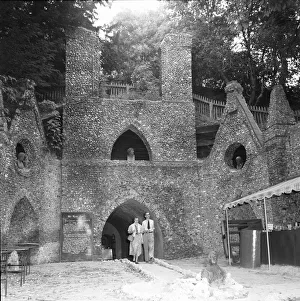 Entrance to the West Wycombe Caves also known as The Hell Fire Caves which are a network Entrance to the West Wycombe Caves also known as The Hell Fire Caves which are a network