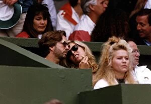 Images Dated 3rd July 1991: Eric Clapton Singer sitting in crowed