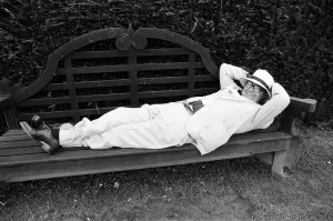 Eric Morecambe on location at Hever Castle, where he is making a comedy film Eric Morecambe on location at Hever Castle, where he is making a comedy film
