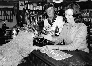 Eric the six-month-old lamb with Alan and Sheila Maughan Eric the six-month-old lamb with Alan and Sheila Maughan