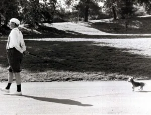 Ernest Heaton is shown here with his dog Pip during a sponsored stroll for charity at Ernest Heaton is shown here with his dog Pip during a sponsored stroll for charity at