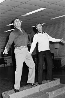 Ernest Maxin and Jerry Stevens at rehearsals for Lennie and Jerry' Ernest Maxin and Jerry Stevens at rehearsals for Lennie and Jerry'