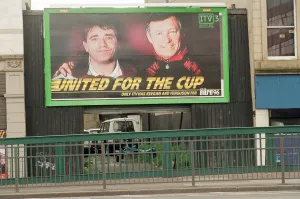 Euro 96 Billboard featuring Kevin Keegan, Newcastle United and Alex Ferguson Euro 96 Billboard featuring Kevin Keegan, Newcastle United and Alex Ferguson