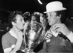 European Cup Final in Paris May 1981 Liverpool 1 v Real Madrid 0 Alan Kennedy European Cup Final in Paris May 1981 Liverpool 1 v Real Madrid 0 Alan Kennedy