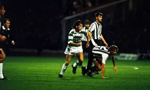 Images Dated 27th September 1989: European Cup Winners Cup First Round Second Leg match at Park Head September 1989