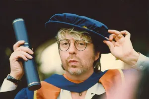 Eurythmics star Dave Stewart having been made an Honary Fellow of Sunderland University Eurythmics star Dave Stewart having been made an Honary Fellow of Sunderland University