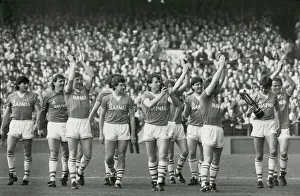 Everton players including Neviile Southall, Gary Stevens, Kevin Sheedy, Trevor Steven Everton players including Neviile Southall, Gary Stevens, Kevin Sheedy, Trevor Steven