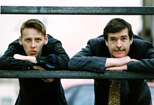 Ewan Bremner actor with William McIlvanney writer 1991 Ewan Bremner actor with William McIlvanney writer 1991