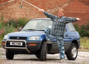 Ewan McLeod TV Presenter with his Rav Car August 1997 A©mirrorpix Ewan McLeod TV Presenter with his Rav Car August 1997 A©mirrorpix