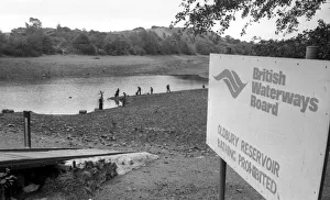 The exposed lakebed at Oldbury Reservoir, near Atherstone, North Warwickshire The exposed lakebed at Oldbury Reservoir, near Atherstone, North Warwickshire