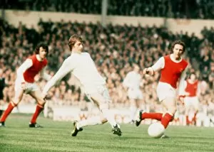 Images Dated 6th May 1972: FA Cup final 1972 Leeds 1 v. Arsenal 0. Allan Clarke of Leeds on the ball