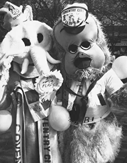 FA Cup Final Coventry City v Tottenham Hotspur Wembley 1987 Mascot Sky FA Cup Final Coventry City v Tottenham Hotspur Wembley 1987 Mascot Sky
