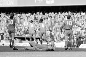 Images Dated 26th January 1986: FA Cup Fourth Round. Chelsea 1 v. Liverpool 2. Kerry Dixon of Chelsea on the ground