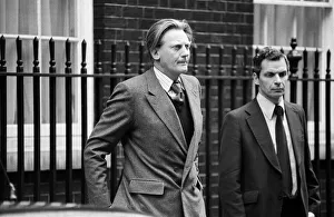 Falklands crisis. Michael Heseltine (left), Secretary of State for the Environment Falklands crisis. Michael Heseltine (left), Secretary of State for the Environment