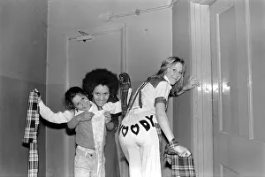 Fans of the Bay City Rollers in Cardiff. May 1975 Fans of the Bay City Rollers in Cardiff. May 1975