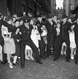Fans waiting outside the wedding of Tommy Steele and Ann Donoghue at St Patrick' Fans waiting outside the wedding of Tommy Steele and Ann Donoghue at St Patrick'
