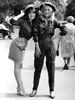Fashion - Misc. Military styles. Models Tina Thomas (left Fashion - Misc. Military styles. Models Tina Thomas (left