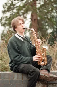 Felix Hughes, Saxophone Player from Ysgol Brynhyfryd School in Ruthin, Denbighshire Felix Hughes, Saxophone Player from Ysgol Brynhyfryd School in Ruthin, Denbighshire