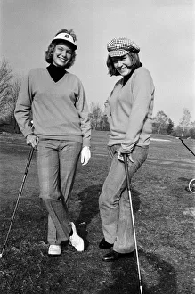 Female golfers during a practise round at the Berkshire Golf Club Female golfers during a practise round at the Berkshire Golf Club