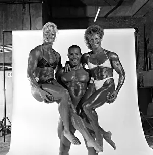 Female and make bodybuilders. 12th September 1987 Female and make bodybuilders. 12th September 1987