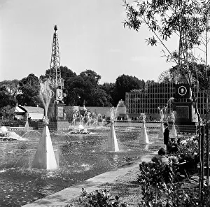 The Festival Gardens in Battersea Park, London. 28th August 1952 The Festival Gardens in Battersea Park, London. 28th August 1952