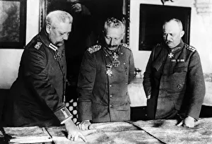 Field Marshal Paul von Hindenburg, (left) Kaiser William II Field Marshal Paul von Hindenburg, (left) Kaiser William II