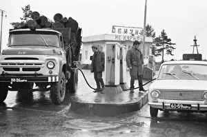 A filing station on the edge of Moscow 17th October 1976 A filing station on the edge of Moscow 17th October 1976
