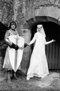 Filming of the British comedy film 'Monty Python and the Holy Grail" Filming of the British comedy film 'Monty Python and the Holy Grail"