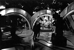 Filming of the television music chart show Top of the Pops at the BBC Studios Filming of the television music chart show Top of the Pops at the BBC Studios