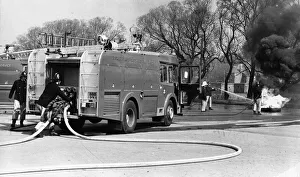 Firefighters in the latest fire engine fight to get a blaze under control Firefighters in the latest fire engine fight to get a blaze under control