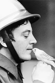 Fireman Ken Markell who gave kiss of life to budgie 1988 Fireman Ken Markell who gave kiss of life to budgie 1988