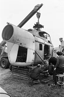 The very first British Westland Whirlwind helicopter arrives at its new home at The very first British Westland Whirlwind helicopter arrives at its new home at