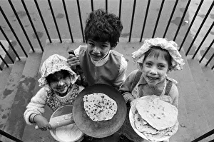 Flour faces... Dorothy Mashi (left), Raminder Singh (centre Flour faces... Dorothy Mashi (left), Raminder Singh (centre
