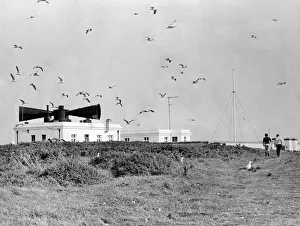 The Fog Horn on Flat Holm Island (Ynys Echni) in the Bristol Channel 5th October 1973 The Fog Horn on Flat Holm Island (Ynys Echni) in the Bristol Channel 5th October 1973