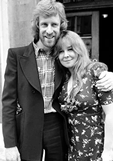 Folk Singer Sandy Denny marries Trevor Lucas of the Folk Group Fairport Convention at Folk Singer Sandy Denny marries Trevor Lucas of the Folk Group Fairport Convention at