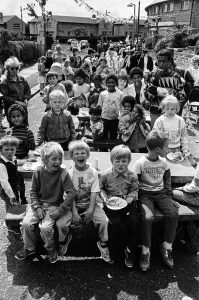 Food, glorious food helps the street party at Browning Road, Sheepridge, go with a swing Food, glorious food helps the street party at Browning Road, Sheepridge, go with a swing