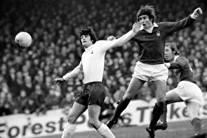 Images Dated 4th January 1975: Football: F. A. Cup: Notts Forest (1) vs. Tottenham Hotspur (1)