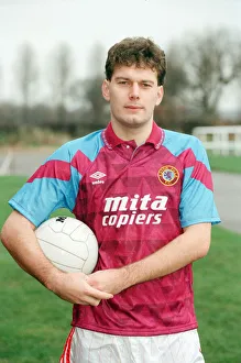 Footballer Ivo Stas in an Aston Villa shirt, 31st December 1990 Footballer Ivo Stas in an Aston Villa shirt, 31st December 1990