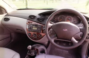 The Ford Focus four door saloon, 1999 model The Ford Focus four door saloon, 1999 model