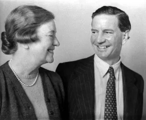Foreign Office official Harold Philby and his mother. November 1955 P009632 Foreign Office official Harold Philby and his mother. November 1955 P009632