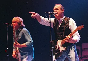 Francis Rossi of Status Quo October 1999 Makes faces at the crowd in the Clyde Francis Rossi of Status Quo October 1999 Makes faces at the crowd in the Clyde