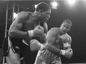 FRANK BRUNO VS TIM WITHERSPOON FIGHTING FOR THE WBA HEAVYWEIGHT TITLE - 19/07/1986 FRANK BRUNO VS TIM WITHERSPOON FIGHTING FOR THE WBA HEAVYWEIGHT TITLE - 19/07/1986