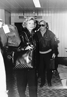 Frank Sinatra and wife arriving at LA airport Frank Sinatra and wife arriving at LA airport