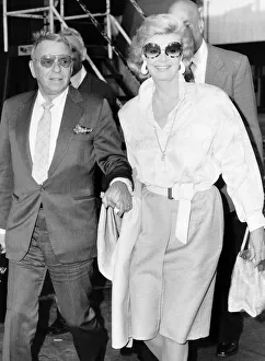 Frank Sinatra and wife at Heathrow on their way to a charity concert Frank Sinatra and wife at Heathrow on their way to a charity concert