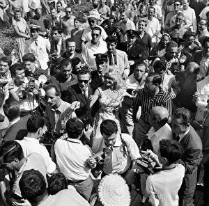 French actress Brigitte Bardot pictured attending the Venice Film festival French actress Brigitte Bardot pictured attending the Venice Film festival