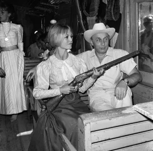 French actress Brigitte Bardot on set of Viva Maria during filming in Mexico with Donald French actress Brigitte Bardot on set of Viva Maria during filming in Mexico with Donald